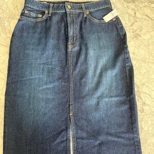 NWT GAP Icon Midi Denim Pencil Skirt Size 8 (29)